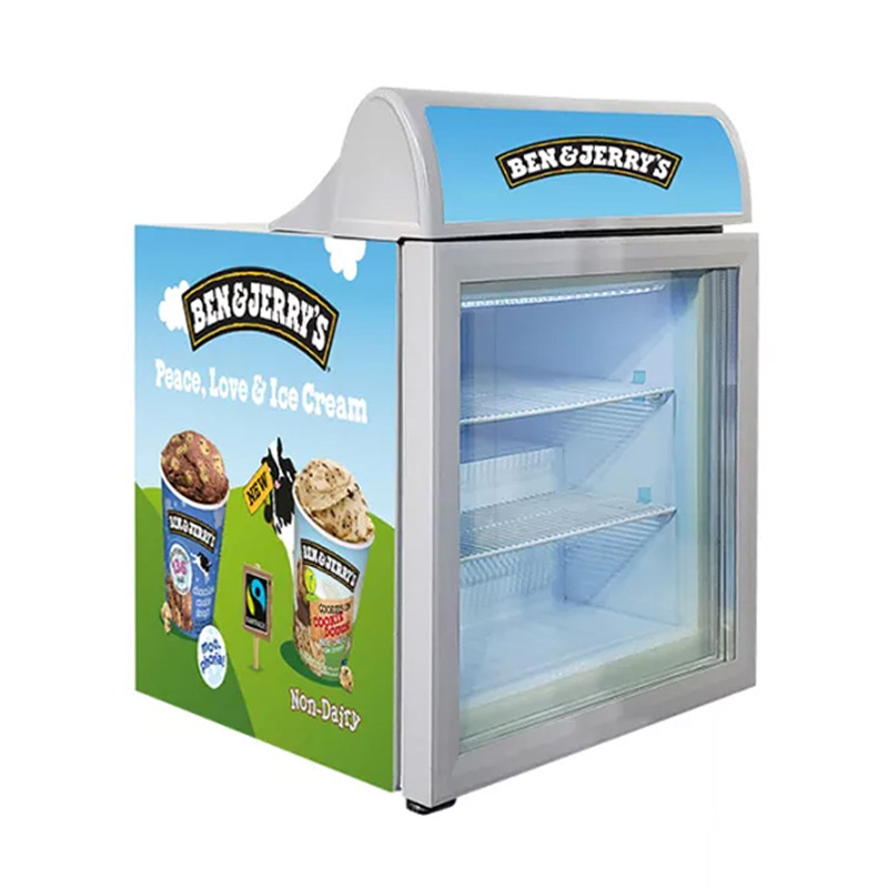 no frost glass door freezer